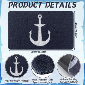 Lyrow anchor doormat demonstrates non-slip backing for stable placement in busy entrances