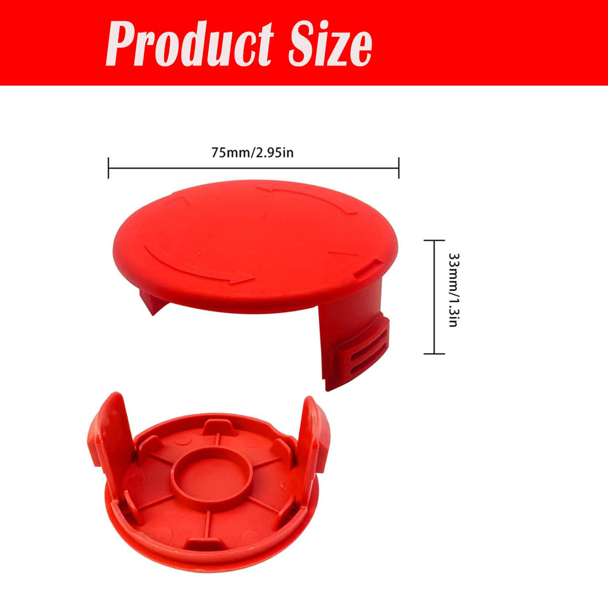 Lyshujli spool-cap-cover fits HT19-401-003-07 for quick, tool-free replacement