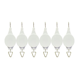 Lythor 6-pack plant hook pulley enabling ceiling-hung watering tasks