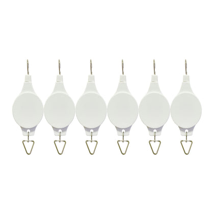Lythor 6-pack plant hook pulley enabling ceiling-hung watering tasks