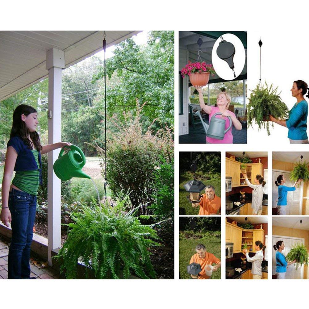 Lythor smooth glide pull-down action for watering or feeding baskets