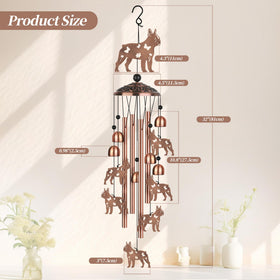 LYWUU Boston Terrier Wind Chime makes a thoughtful gift for dog lovers