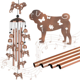LYWUU pug wind chime for patios gardens and balconies.