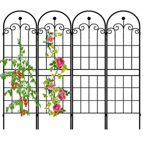 LZRS 4-pack arch trellis outdoors for climbing plants