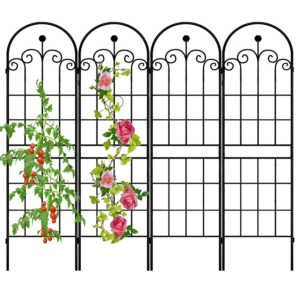 LZRS 4-pack arch trellis outdoors for climbing plants
