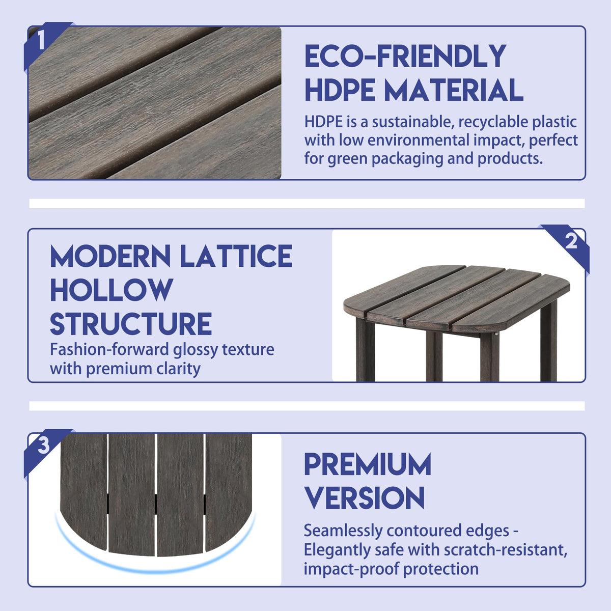 LZRS easy-clean surface simplifies maintenance after gatherings.