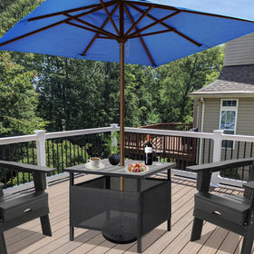 LZRS HDPE patio coffee table top, easy to clean after meals.