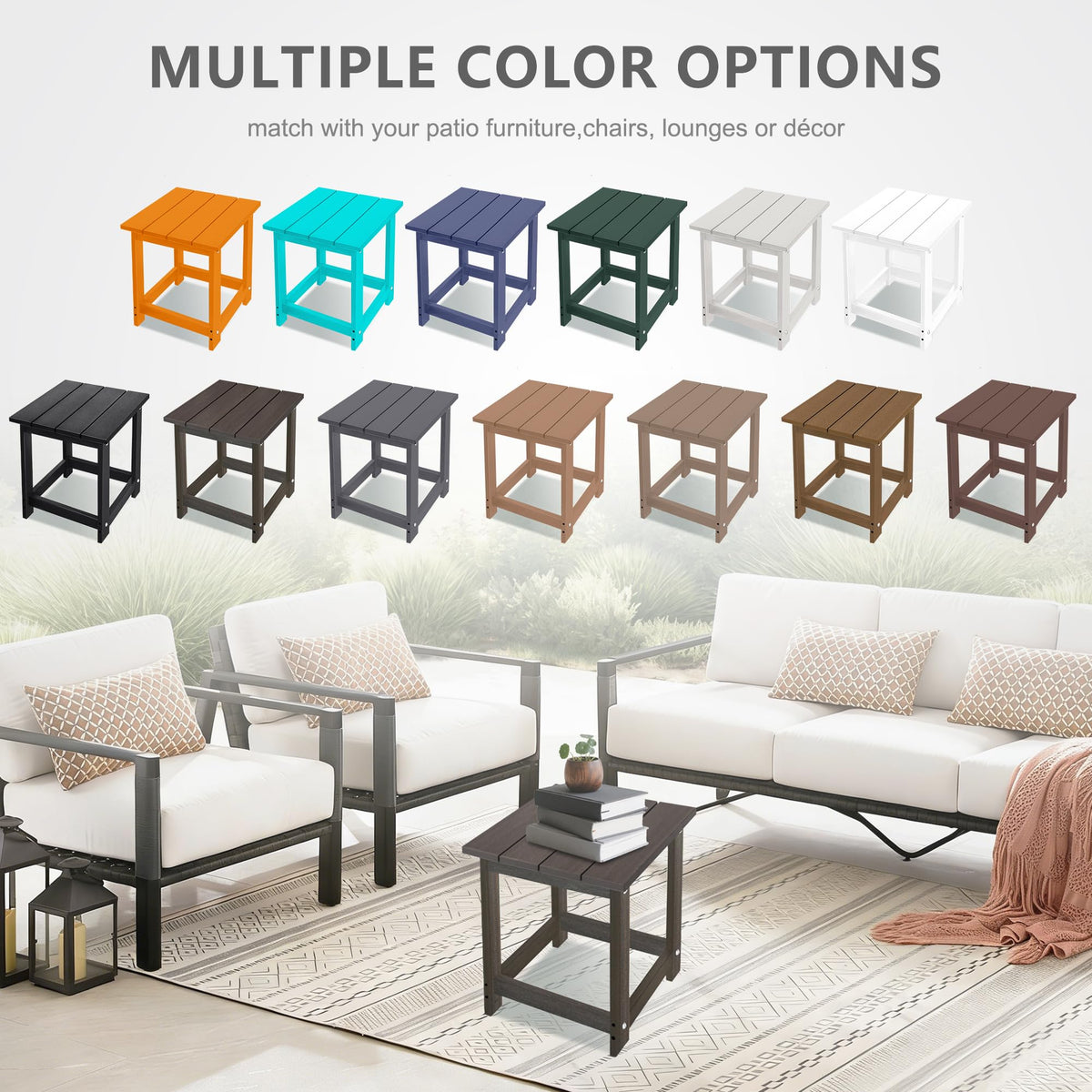 LZRS indoor-outdoor versatility suits patios and living spaces.