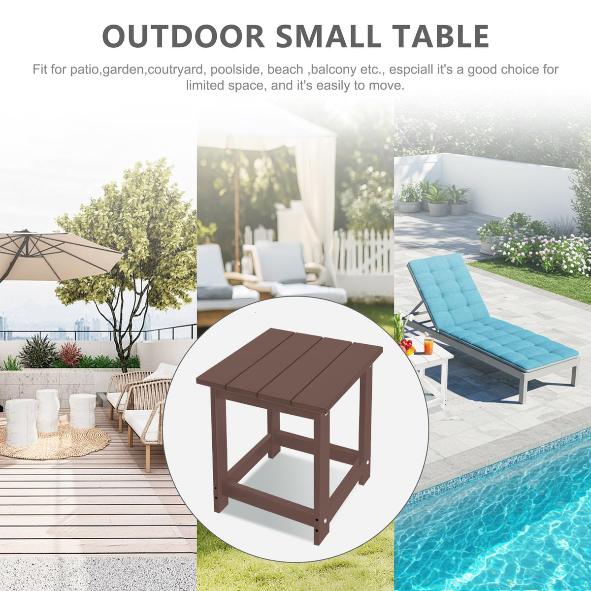 LZRS versatile for patio, deck, or garden use.