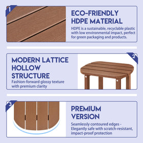 LZRS weatherproof HDPE close-up highlighting durability for outdoor use.