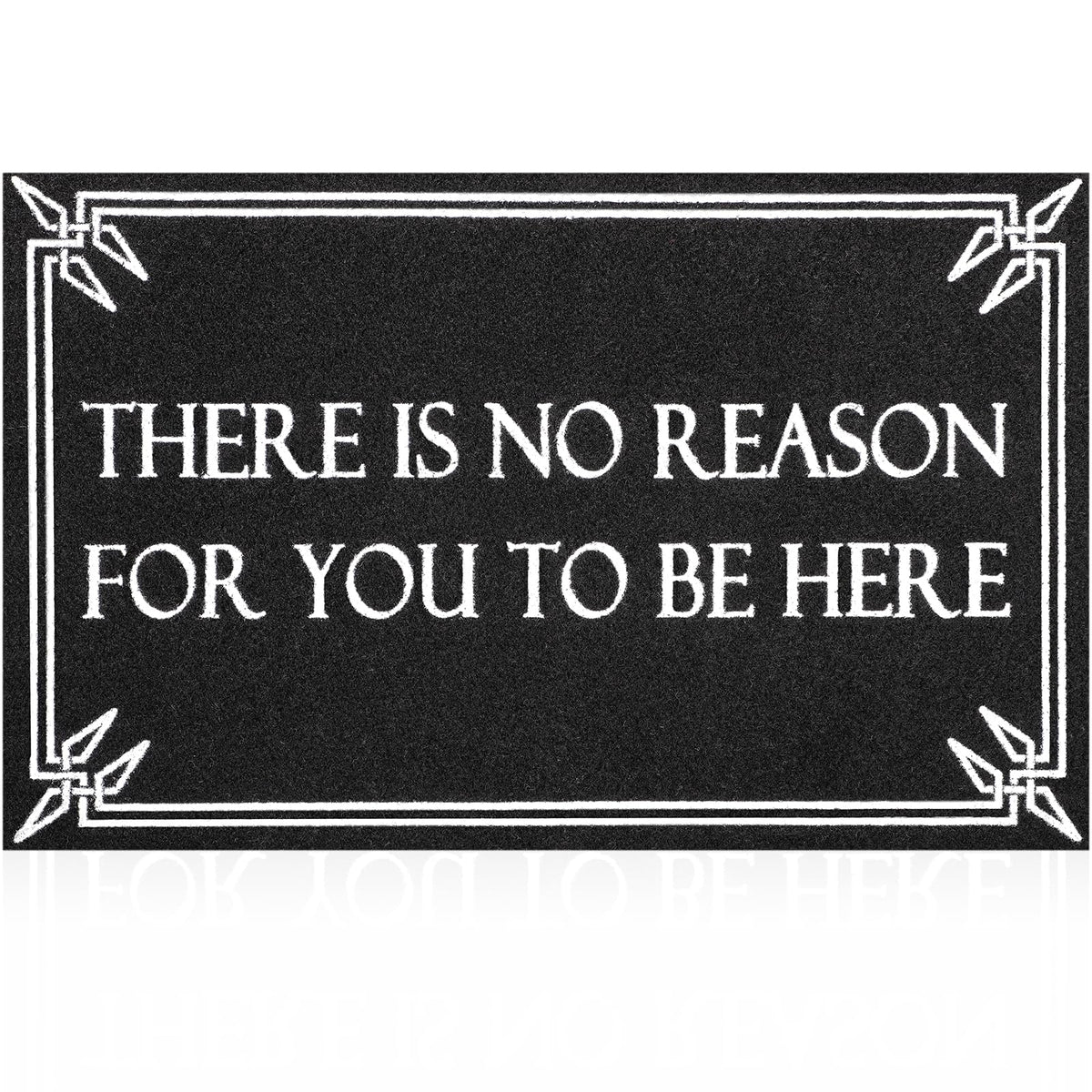 Lzuso door mat welcome black with non-slip backing for safe entry.