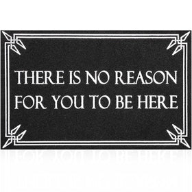 Lzuso door mat welcome black with non-slip backing for safe entry.