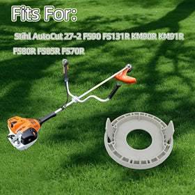 LZXQYMX trimmer head cap packaging showing four-piece replacement set.