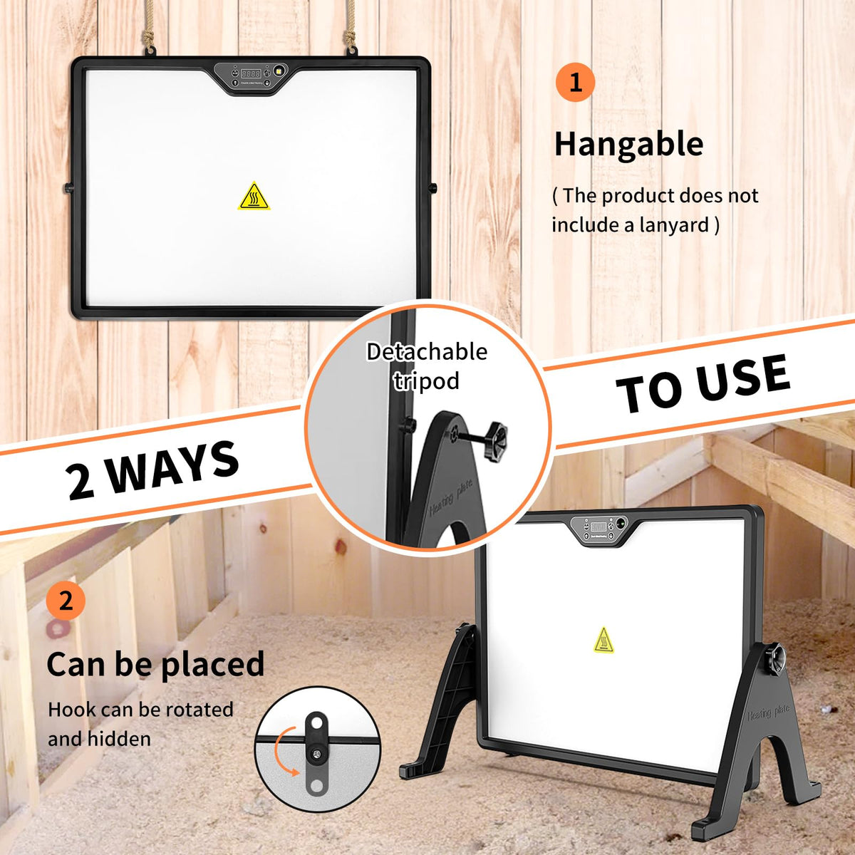 M-CONFETTI-DEN three installation modes enable easy setup.