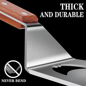M-HHonger heavy-duty stainless-steel spatula designed for high-heat cooking.