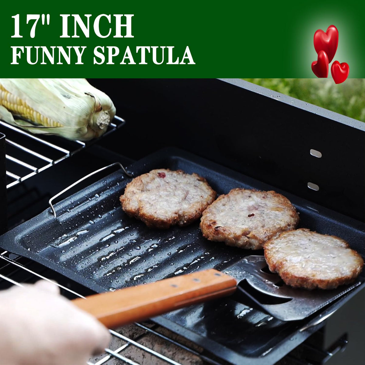 M-HHonger multi-function grill spatula for flipping, scraping, and serving.