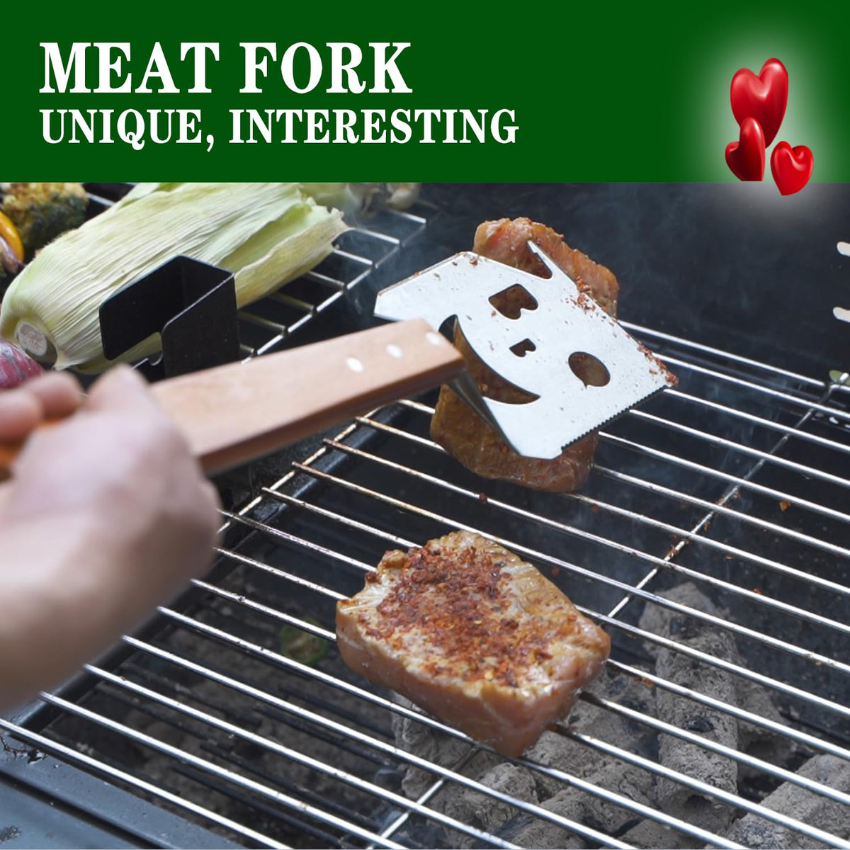 M-HHonger smooth-surface spatula that's easy to clean after outdoor cooking.