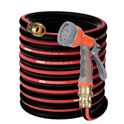 M JJYPET 50ft heavy-duty hose ready for long watering sessions and car wash