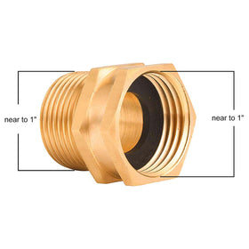 M MINGLE 3/4 GHT female to 3/4 NPT male adapter ensures secure connections.
