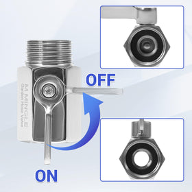 M MINGLE 3/4 inch GHT compatibility ensures wide hose compatibility