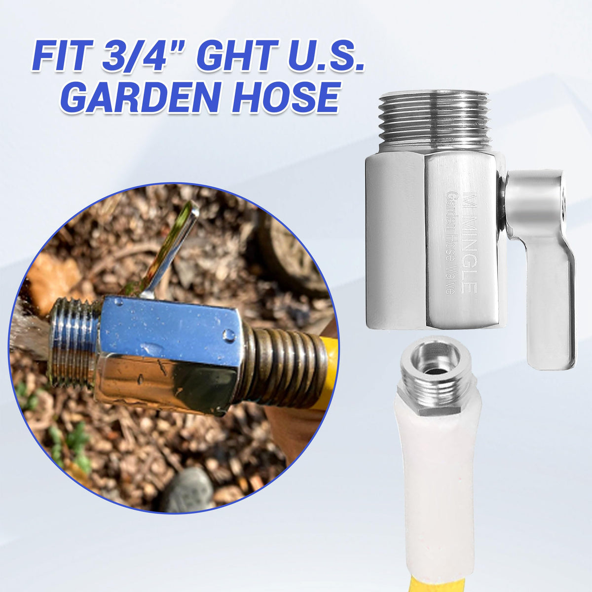 M MINGLE valve with large aperture delivers strong water flow
