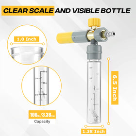 M MINGLE Mini Foam Cannon lightweight design reduces fatigue during washes.