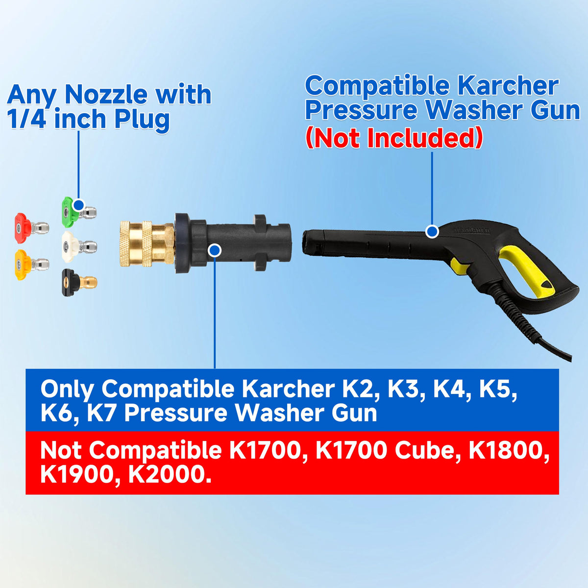 M MINGLE 0-degree jet nozzle for powerful stain removal.