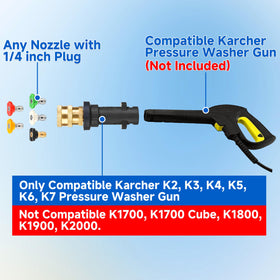 M MINGLE 0-degree jet nozzle for powerful stain removal.