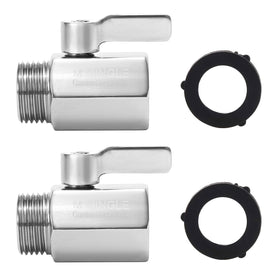 M MINGLE shut-off valve ergonomic handle close-up highlights comfortable fingertip control