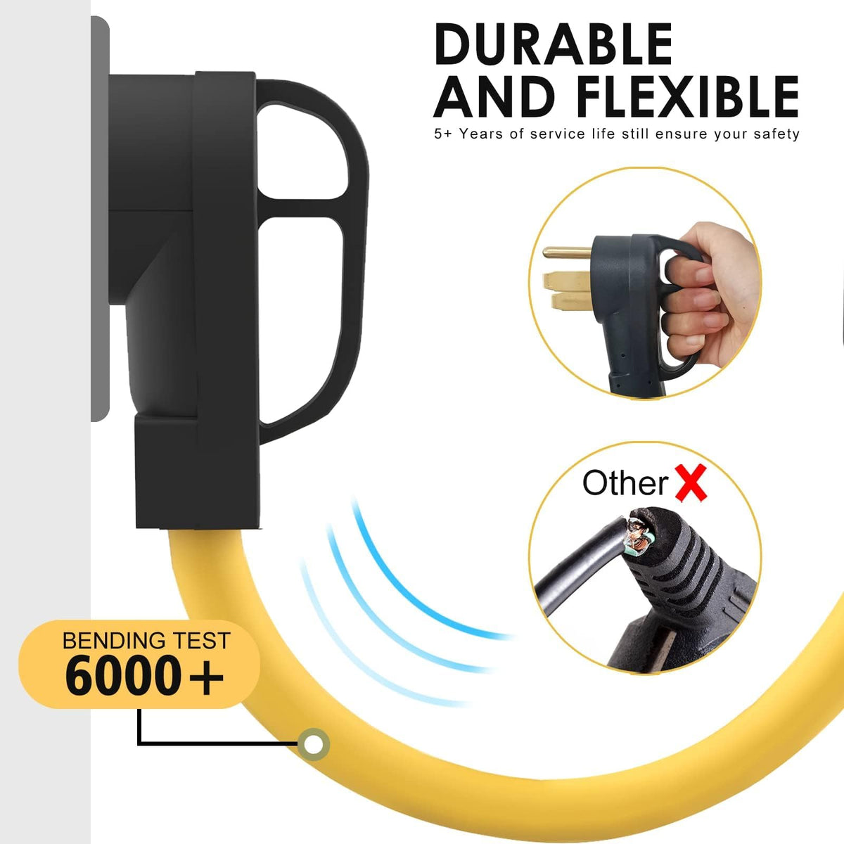 M1A2 compact-power-cord for easy transport and storage.