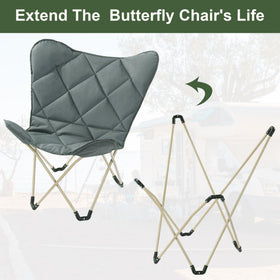 MABOZOO butterfly chair cover waterproof fabric closeup reveals coated exterior.