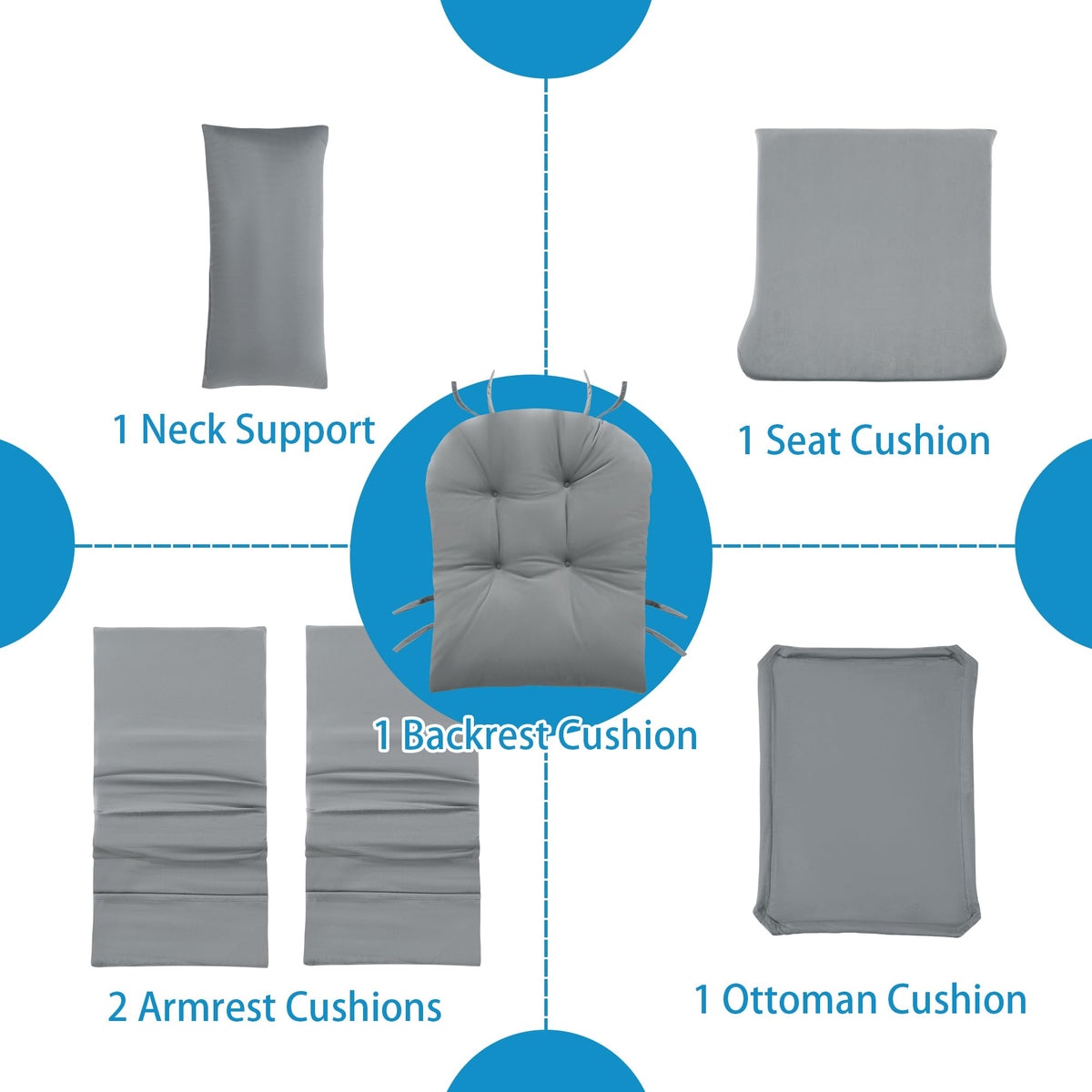 MABOZOO seat cushion for glider rocker offers soft comfort and reduced pressure.