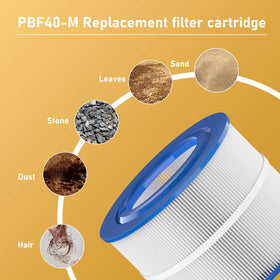 Macaberry PBF40M filter pack of 4 for convenient spa maintenance.