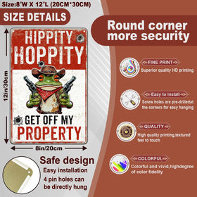 macago cowboy frog design: bold outdoor motif to deter trespassers