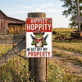 macago front door sign: quirky gift for frog lovers and jokers