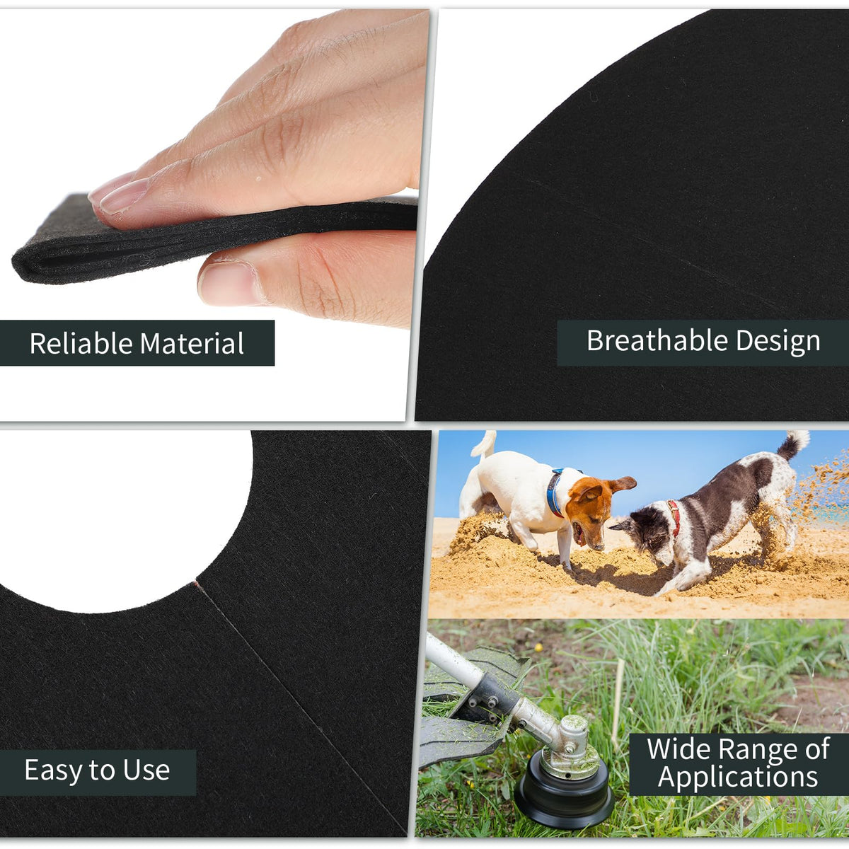 Macarrie non-woven material texture highlighting lightweight, reusable design.