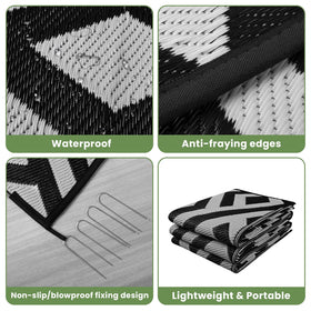 Macgace camping and RV rug for outdoor adventures and beach trips.