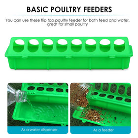 MACGOAL brooder-ready feeder keeps chicks fed safely and neatly.