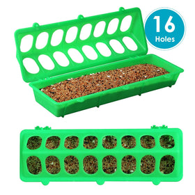 MACGOAL outdoor-friendly feeder suits small flocks in yard.