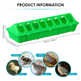 MACGOAL plastic poultry feeder features a safe design with no sharp edges.