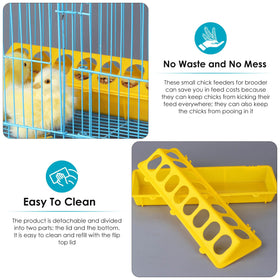 Durable polyethylene MACGOAL feeder for chickens, quail, pigeons.