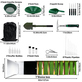 MACIFECI magnifier tweezers for precise mineral handling and sorting.