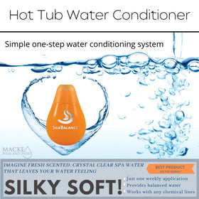 Macke SilkBalance promoting balanced, clear hot tub water