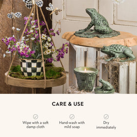MacKenzie-Childs gift-ready flowerpot for new homes and celebrations.