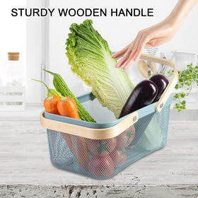 MACOIOR lightweight wire storage basket easy to move