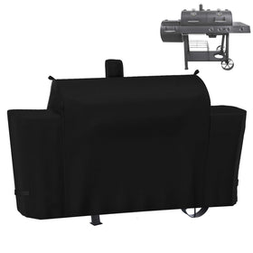 MACOVO grill cover for Oklahoma Joe's Longhorn front view shows snug fit