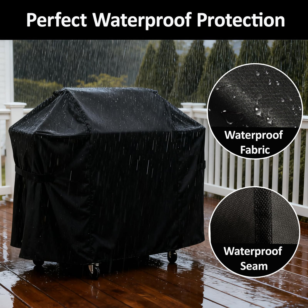 MACOVO triple waterproof layers prevent moisture entry and rust.