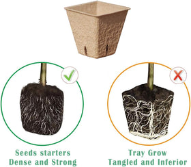 Macoya plastic growing trays organize seedlings and simplify watering