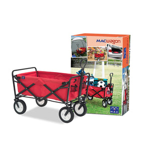 MacSports 150 lb capacity wagon in action, carrying gear to a park or event.