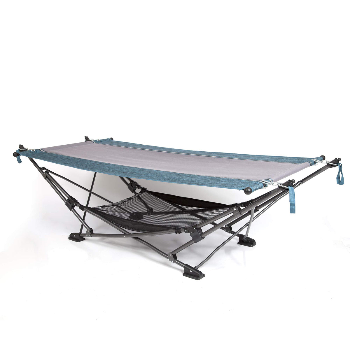 Detachable canopy attached to MacSports hammock for sun protection